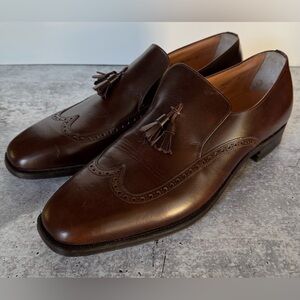 Nettleton Men’s Dress Shoes Tassel Loafers Brown Leather NWOT size 13